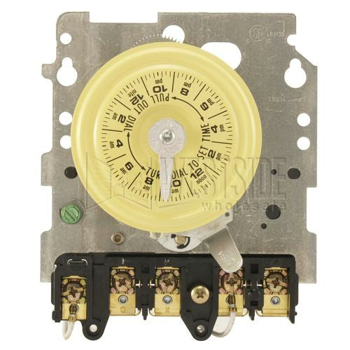 Intermatic Timer, 120-277V SPDT 24-Hour Dial Mechanical Timer Mechanism