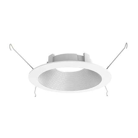 DMF Lighting DRD2TR5BSW Recessed Lighting Trim, 5" Round Baffle - Silver/White