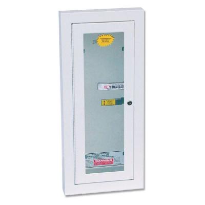 Kidde Fire Extinguisher Cabinet, Semi-Recessed Mount w/Lock - 10 lb. (468047)