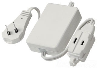Lutron Plug-In Lamp Dimmer, 120 VAC at 50/60 Hz, 300W, Fade On/Off, Long Fade Off, Rapid Full On - Matte White