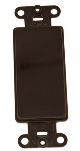 Leviton Electrical Wall Plate, Decora Blank Insert - Brown