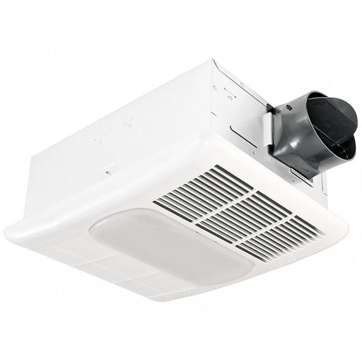 Delta Breez RAD80L RecessedSeries Bathroom Fan, 4" Duct, 1.5 Sones, Heater - 80 CFM - Light