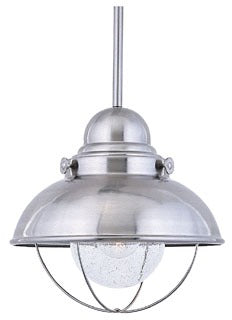Sea Gull Lighting Ceiling Light, 100W, A19 Incandescent, E26 Base, 67-1/4" L x 16-3/4" W x 15" H, 1-Lamp Pendant Light Fixture - Brushed Stainless