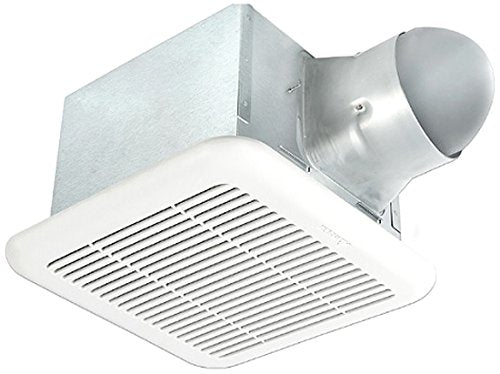 Delta Breez SIG80-110MHLED SignatureSeries Bathroom Fan, 6" Duct, 0.3 Sones - 80/110 CFM - Motion/Humidity Sensor, LED Light
