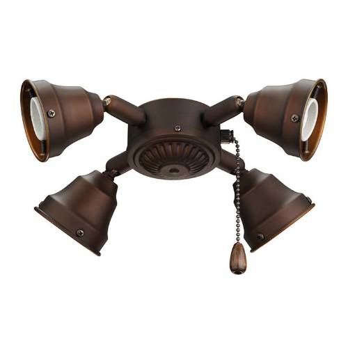 Nutone Fan, 4-Light Fitter for Indoor Ceiling Fans - Oil Rubbed Bronze