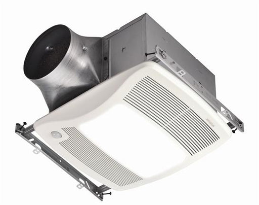 Broan Bath Fan, ULTRA GREEN Multi Speed 110 CFM for 6" Ducts w/Motion Sensor, Fluorescent Light, & Night Light (Energy Star Rated) - White