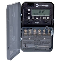 Intermatic Timer, 208-277V DPST 7 Day, 140 Weekly Operations Electronic Programmable Timer