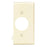 Leviton PSE7-I Sectional Wall Plate, Single Rcpt - 1406", End, Nylon, Ivory