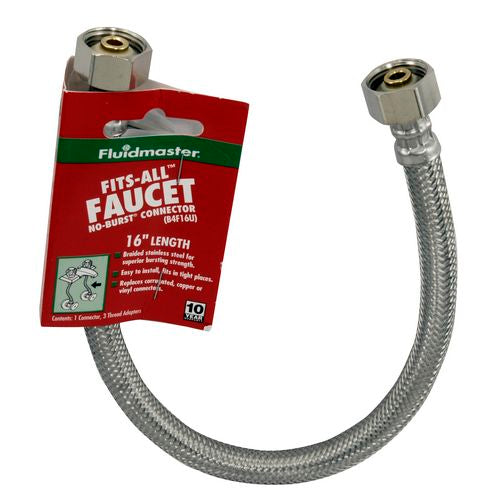 Fluidmaster 16" Fits-All No-Burst Faucet Connector - Stainless Steel