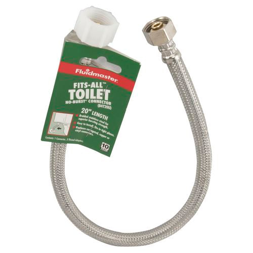 Fluidmaster 20" Fits-All No-Burst Toilet Connector - Stainless Steel