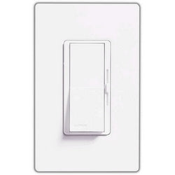 Lutron Dimmer Switch, 600W 1-Pole Incandescent Diva Light Dimmer - White