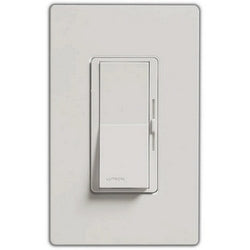 Lutron Dimmer Switch, 600W 1-Pole Incandescent Diva Light Dimmer - Gray