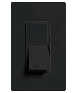 Lutron Dimmer Switch, 600W 1-Pole Magnetic Low Voltage Diva Light Dimmer - Black
