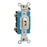 Leviton Light Switch, AC Quiet Toggle Locking Switch, Single-Pole - Ivory