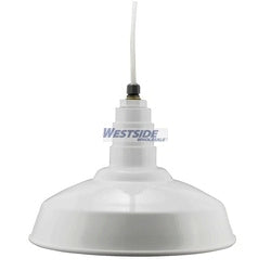 Ark Lighting Outdoor Light, 16" Hanging RLM Dome Reflector - White