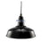 Ark Lighting Outdoor Light, 16" Hanging RLM Dome Reflector - Black