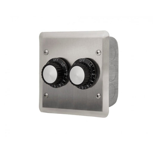 Infratech 14-4105  Dual Input Patio Heat Regulator, 15A Flush Mount w/Stainless Steel Wall Plate & Gang Box - 120V