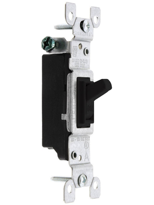 Leviton Light Switch, Toggle Switch, Single-Pole - Black