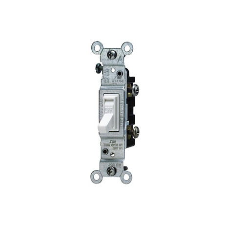 Leviton Light Switch, Non-Grounding Toggle Switch, Single-Pole - White