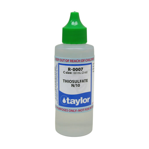 Taylor Technologies R-0007-C Thiosulfate N/10, 2 oz, Dropper Bottle
