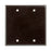 Leviton Electrical Wall Plate, Blank, 2-Gang - Brown