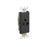 Leviton Single Receptacle Straight Blade Commercial Grade Self-grounding Side Wired Steel Strap - Black