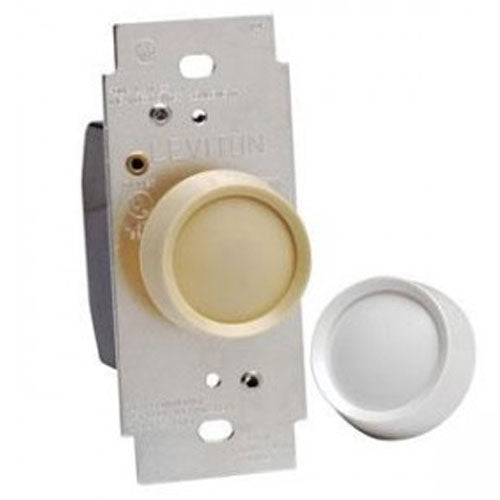 Leviton Dimmer Switch, 600W Trimatron Incandescent Rotary Light Dimmer - Ivory & White