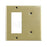 Leviton Electrical Wall Plate, Metal Decora Combination, 1-Decora & 1-Blank, 2-Gang - Ivory