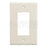 Leviton Electrical Wall Plate, Decora Midway, 1-Gang - Light Almond