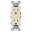 Leviton Electrical Outlet, Duplex Receptacle, 15A Tamper Resistant with Quickwire - Ivory