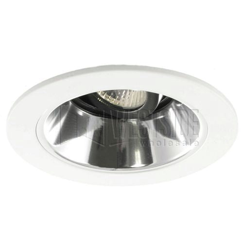 Halo Recessed Lighting Trim, 4" Low Voltage 35 Degree Tilt Specular Reflector Cone Trim - White