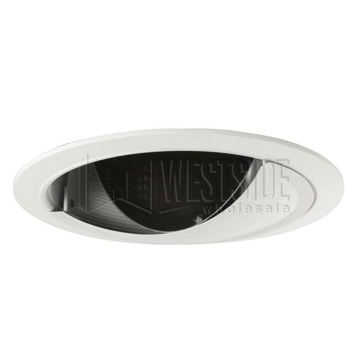 Halo Recessed Lighting Trim, 6" Line Voltage Coilex Baffle and Reflector Scoop Wall Wash - White