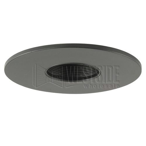 Halo Recessed Lighting Trim, 3" Adjustable Baffle Pinhole Trim - Black