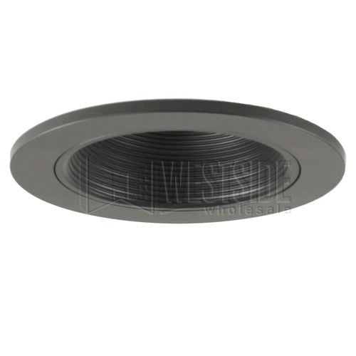 Halo Recessed Lighting Trim, 3" 35 Degree Tilt Adjustable Pinhole Baffle Trim - Black