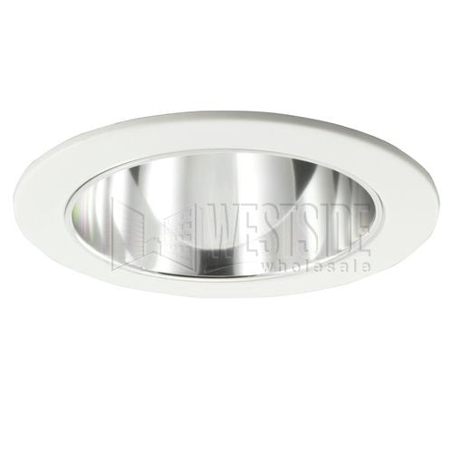 Halo Recessed Lighting Trim, 5" Compact Fluorescent Reflector Trim - White with Clear Specular Reflector