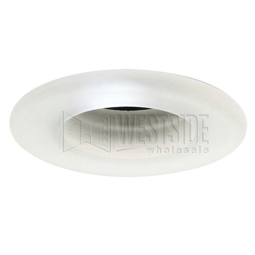 Halo Recessed Lighting Trim, 4" Low Voltage Metropolitan Glass Trim - Clear Frosted Glass