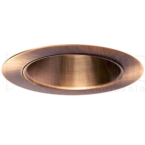 Halo Recessed Lighting Trim, 3" Reflector Shower Trim - Antique Copper