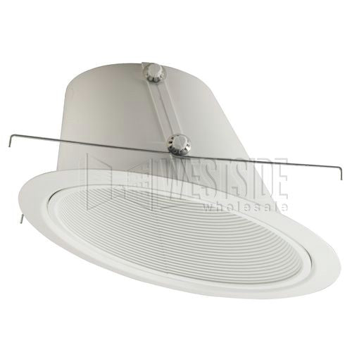 Halo Recessed Lighting Trim, 7" Line Voltage Slope Ceiling Reflector Trim - White