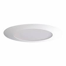 Halo Recessed Lighting Trim, 6" Reflector w/Albalite Lens, Socket Supporting White Trim w/ Frosted Albalite Lens