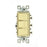 Leviton Light Switch, Decora Three Rocker Combo Switch, Commercial Grade, Single-Pole - Ivory