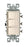 Leviton Light Switch, Decora Three Rocker Combo Switch, Commercial Grade, Single-Pole - Light Almond