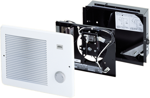 Broan Wall Heater Project Pack, Multi-Watt 240/208V Fan-Forced w/Built-In Thermostat - White