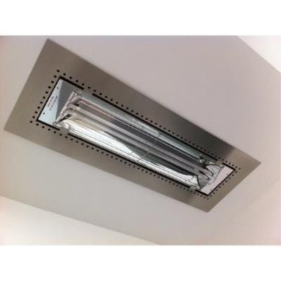 Infratech 18-2295 BI Flush Mount Stainless Steel Plaster Frame for 33" Patio Heaters - Biscuit