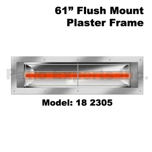 Infratech 18-2305  Flush Mount Kit for 61-1/4" Patio Heaters - Stainless Steel