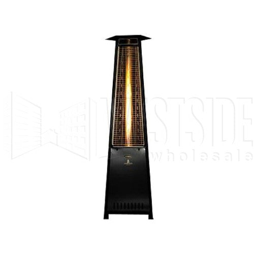 Lava Heat Italia 2G-SB Patio Heater, 2G Propane Outdoor 61,000 BTU - Satin Black