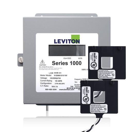 Leviton Electric Submeter, 120/240V 1PH 3W (Split Phase) Kit - 200 Amps