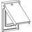 Orbit 1CP-GV Electric Box Cover, Decorator Receptacle Vertical Plastic Weatherproof - 1-Gang - Gray