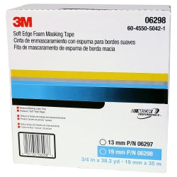 3m 06298 Soft Edge Foam Masking Tape  (d.a.r.t.) 19mm