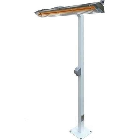 Infratech 22-1255 AL Mounting Pole for 61-1/4" Patio Heaters, 8 Ft. - Almond