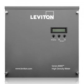 Leviton Electric Submeter, Series 8000, Phase Configuration 12x2 w/Terminal Strips, 277/480V, 1P/3W